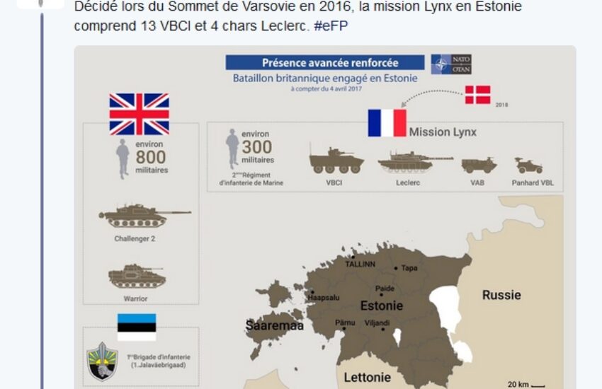 Notre Défense à l’os : on envoie des troupes en… Estonie pour rien