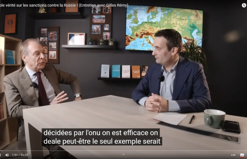 L’incroyable vérité sur les sanctions contre la Russie ! (Entretien avec Gilles Rémy)