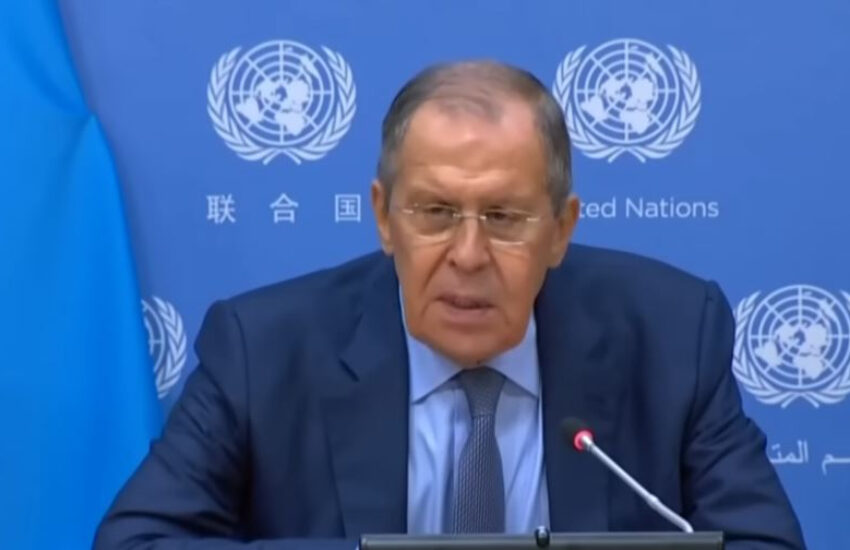 CONFERENCE DE PRESSE DE SERGUEÏ LAVROV APRES SON DISCOURS A L’ONU