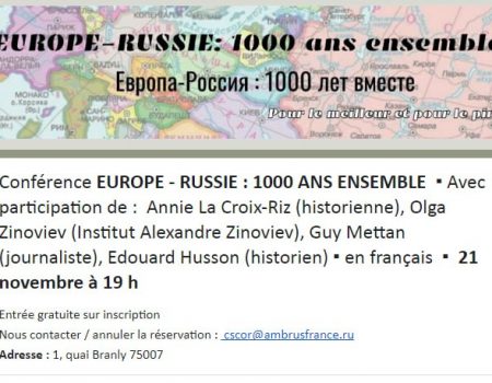 Europe-Russie : 1000 ans ensemble pour le meilleur et pour le pire